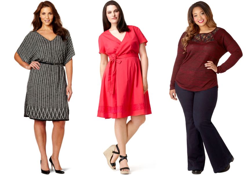 Dressing and apple plus woman